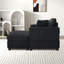Chaise longue avec repose-pieds de rangement amovible-822829695