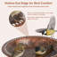 Bain d'oiseaux pour l'extérieur en polyrésine 28 po, bain d'oiseaux décoratif autoportant avec bord évidé, base stable remplissable, bain d'oiseaux de jardin antique pour cour, pelouse, patio-1747246082