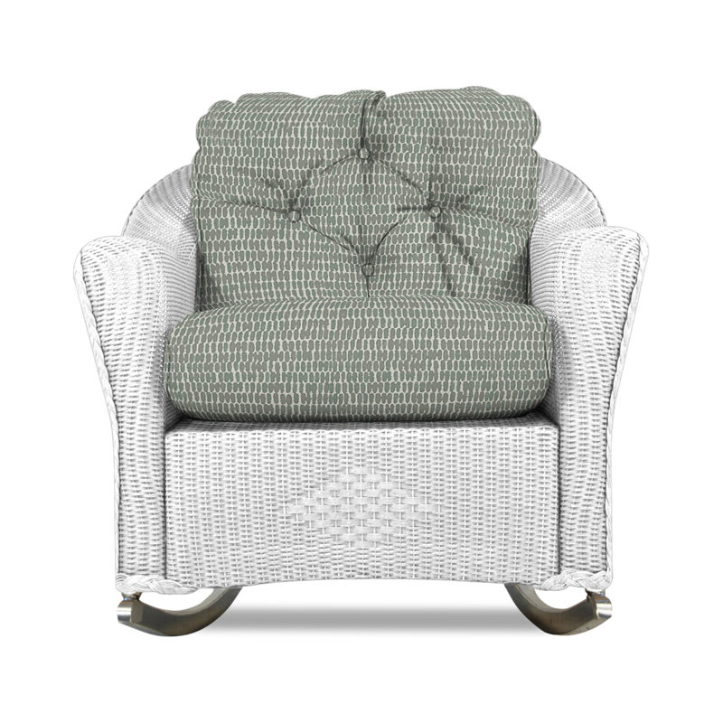 Reflections Outdoor Rocker Chair, Demo Stone, White
