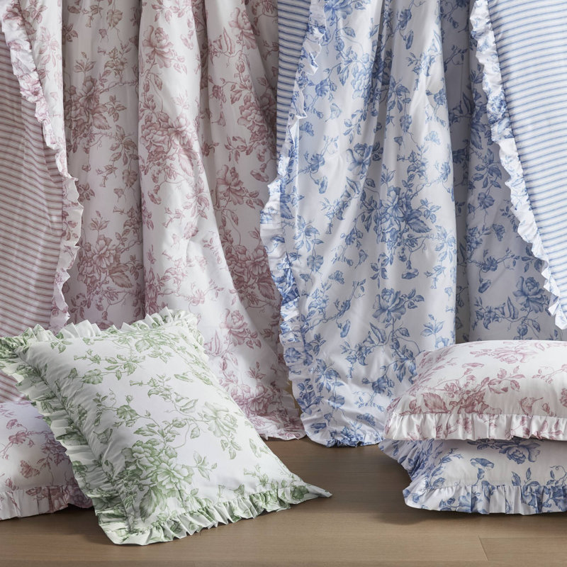 Ensemble d'édredon Adele avec coussins décoratifs, Édredon pour lit simple / simple TG + 3 pièces s, Vert