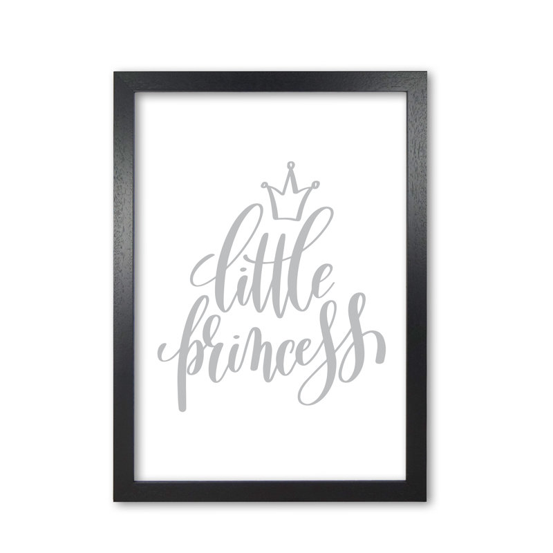 Little Princess - Print, Black Grain Frame, 42 cm H x 30 cm W x 5 cm D