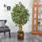 66'' Faux Ficus Tree in Wood Planter