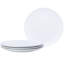 Noritake Colorscapes White-on-White Dune Coupe Dinner Plates, 11"