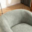 Fauteuil demi-tonneau pivotant rembourré Munehito-986386220