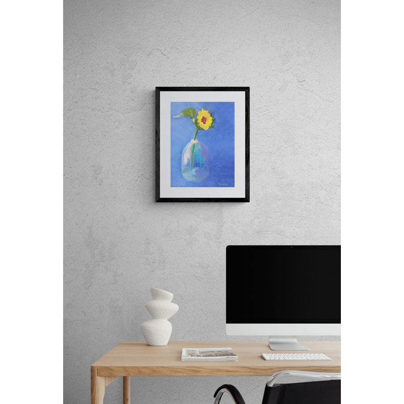 Solitary Sunflowre Print by Dina Gardner, 21.25" H x 17.25" W x 0.88" D