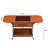 Modern Rectangular Extendable and Folding  Coffee Table with Wheels