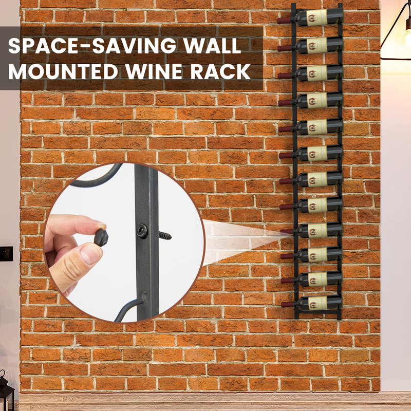 Feldt Wine Bottle Rack in Black