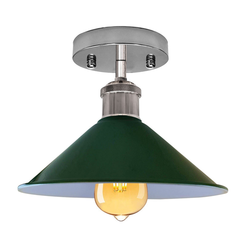 Semi Flush Mount, Green