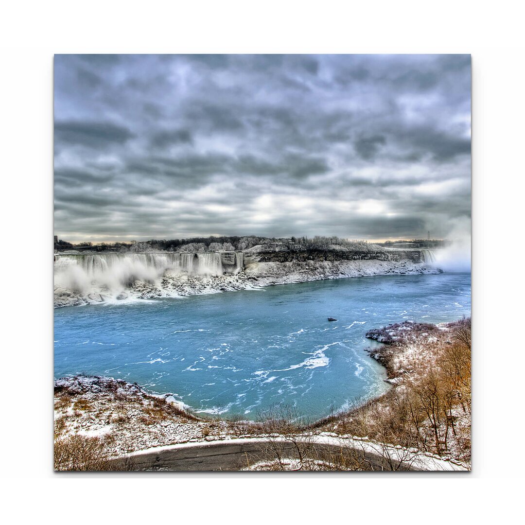 Leinwandbild Die Niagarafälle im Winter