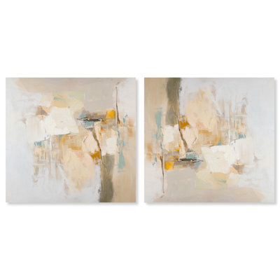 Sands of Solitude I Set Canvas Faded Boho Art by Art Remedy
