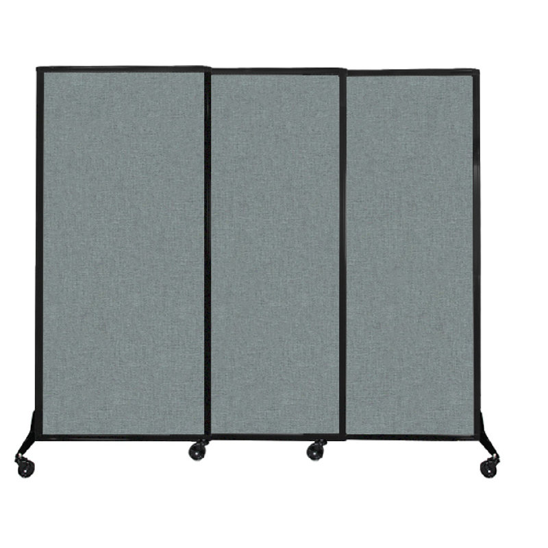 Cloison coulissante à 3 panneaux QuickWall, Opale, H 70 po x l 100 po
