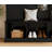 Elegant Entryway Integrated Storage Coat Rack — Black Arched Farmhouse Storage Bench With Side Cabinets, Adjustable Shelves, And 7-Hook Design-2021646356