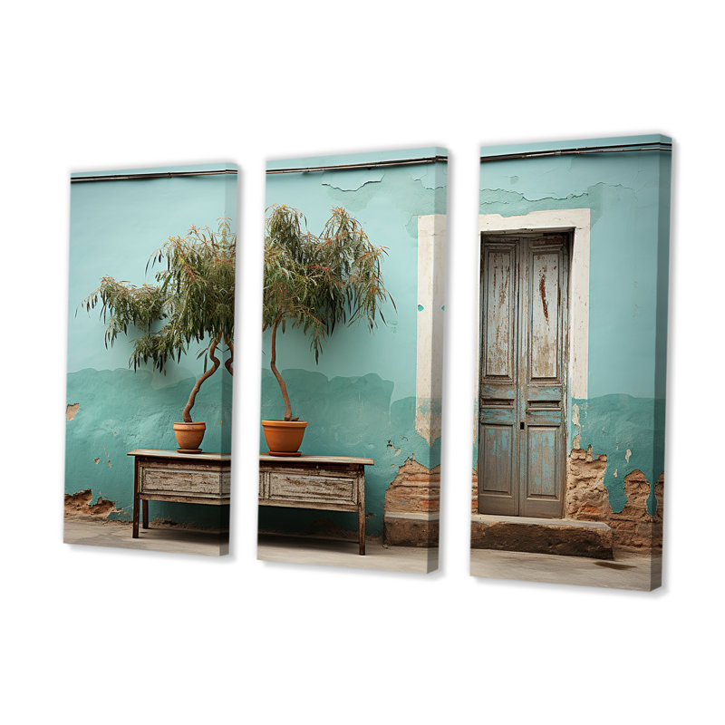 «Cuba Tranquily Retreat II», ensemble d'art mural sur toile Cuba, H 40 po x l 60 po x P 1 po