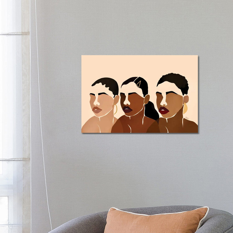 Sisters I by Bria Nicole - Print, No Mat, 18" H x 26" W x 1.5" D, Wrapped Canvas
