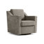Upholstered Chenille Swivel Armchair-1613868800