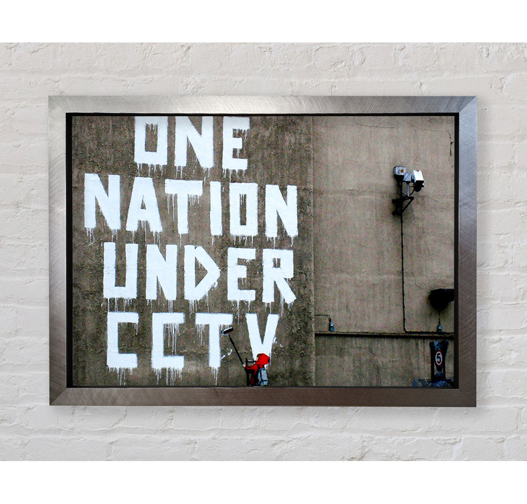 One Nation Under Cctv - Einzelbildrahmen Typografie