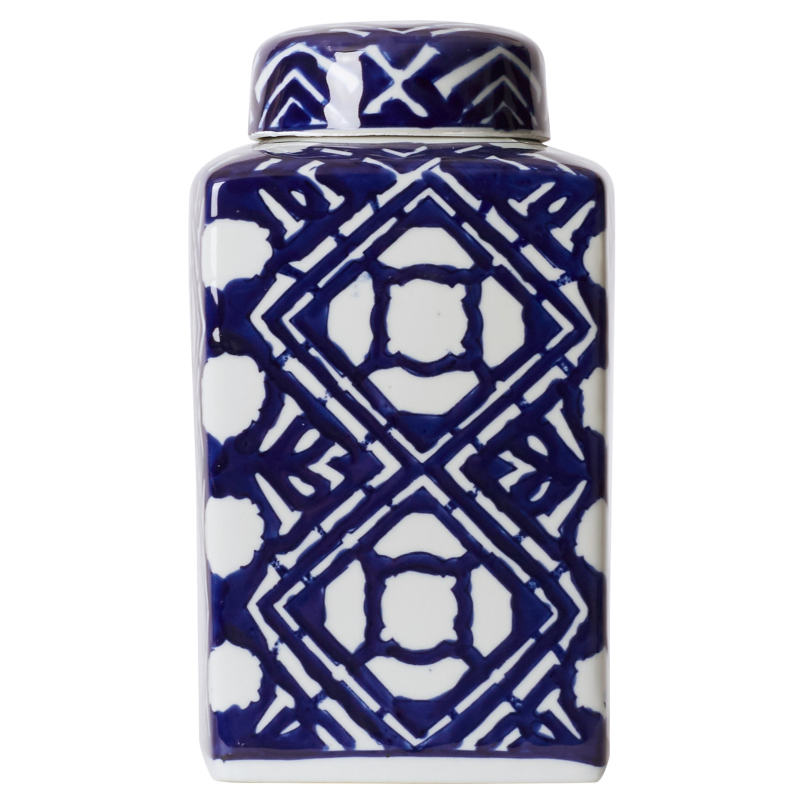 Zeppelin Geometric Porcelain China Jar