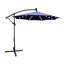 Parasol de terrasse à éclairage solaire à DEL 10 pi avec parasol et manivelle 10 pi avec parasol et manivelle pour terrasse de jardin-115292001