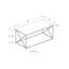 Table basse contemporaine Contemporary avec structure en métal noir-810053565