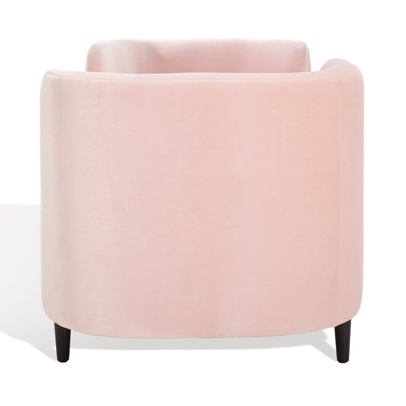 Midway Velvet Chaise Lounge, Light Pink