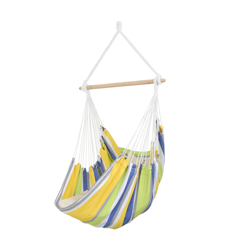 Relax Relax Hanging Chair, Yellow/Green/Blue