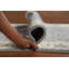 Tapis de couloir bleu indien fait à la main Oushak 3 x 8