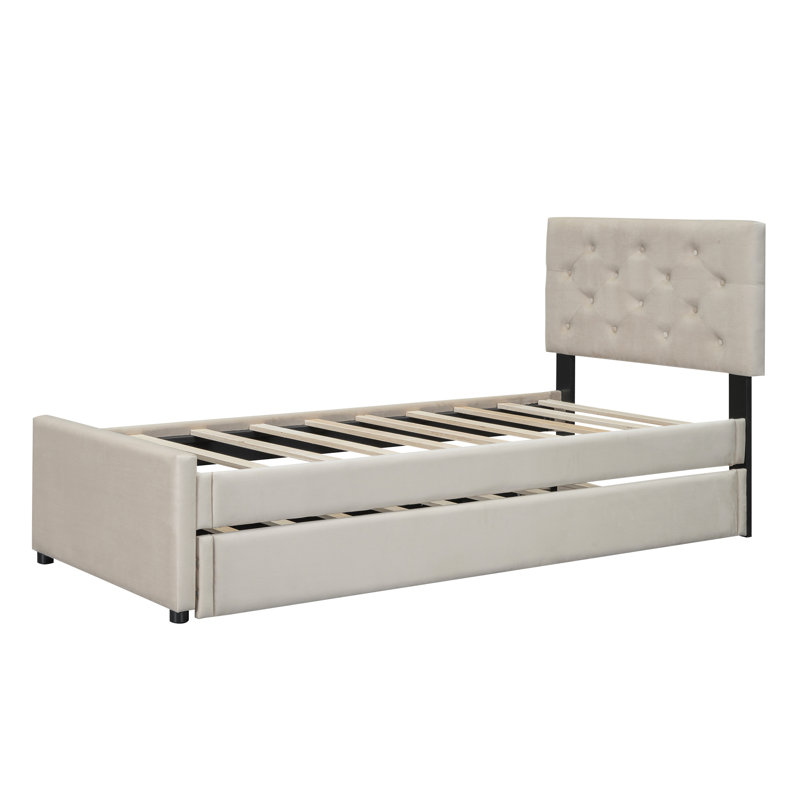 Brentlinger Upholstered Bed, Beige
