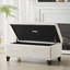 Banc de rangement en tissu avec couvercle rabattable Boucle-1896890488