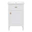 Meuble-lavabo de 20 pouces avec lavabo, pieds en bois massif, tablette réglable, tiroir inclinable, boutons en alliage de zinc, armoire autoportante moderne, meuble-lavabo-420513051