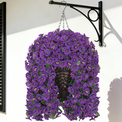 Artificial Hanging Daisy Flowers Plants Baskets for Outdoor Decoration