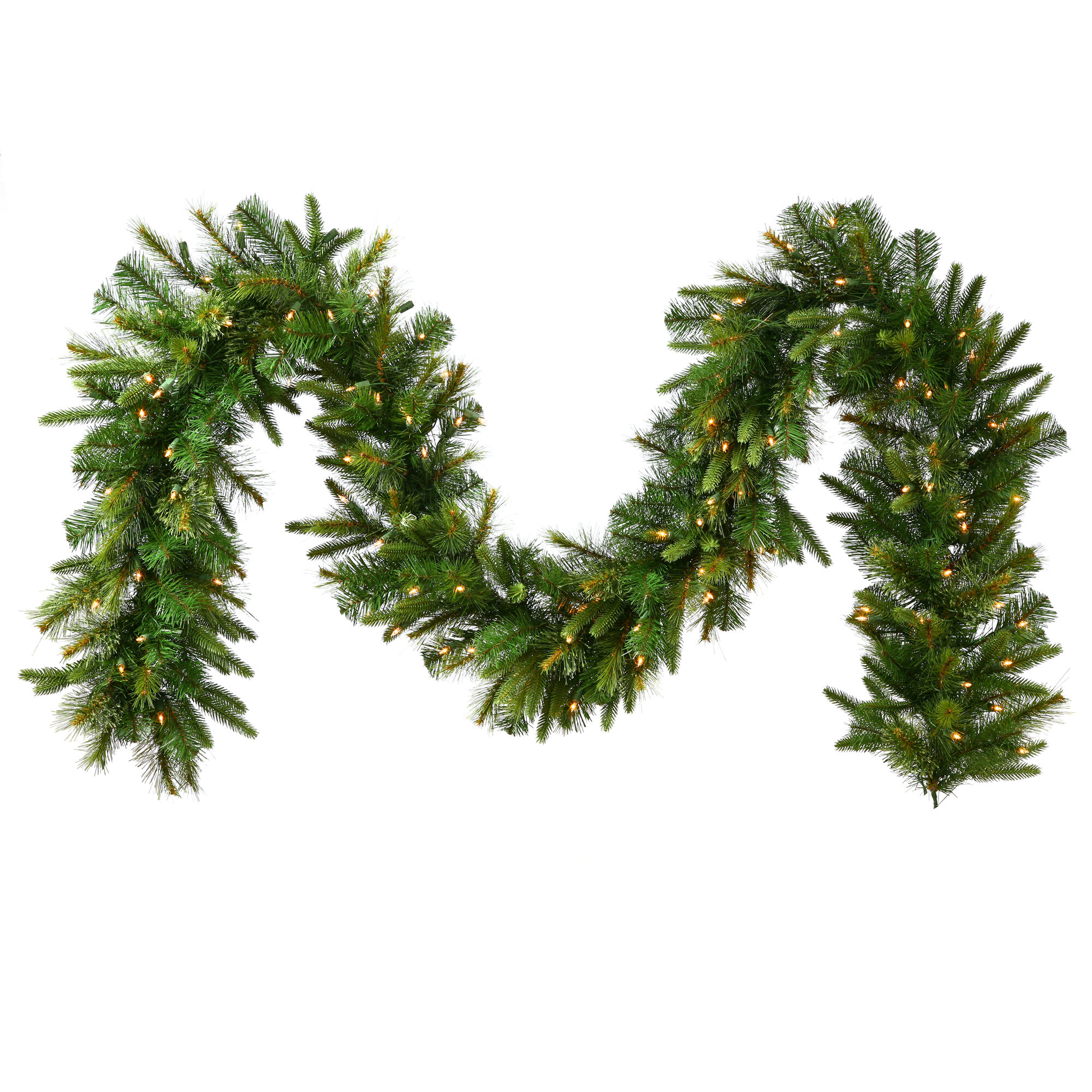The Holiday Aisle® Cashmere Pine 300'' in. Lighted Faux Pine Garland  Wayfair