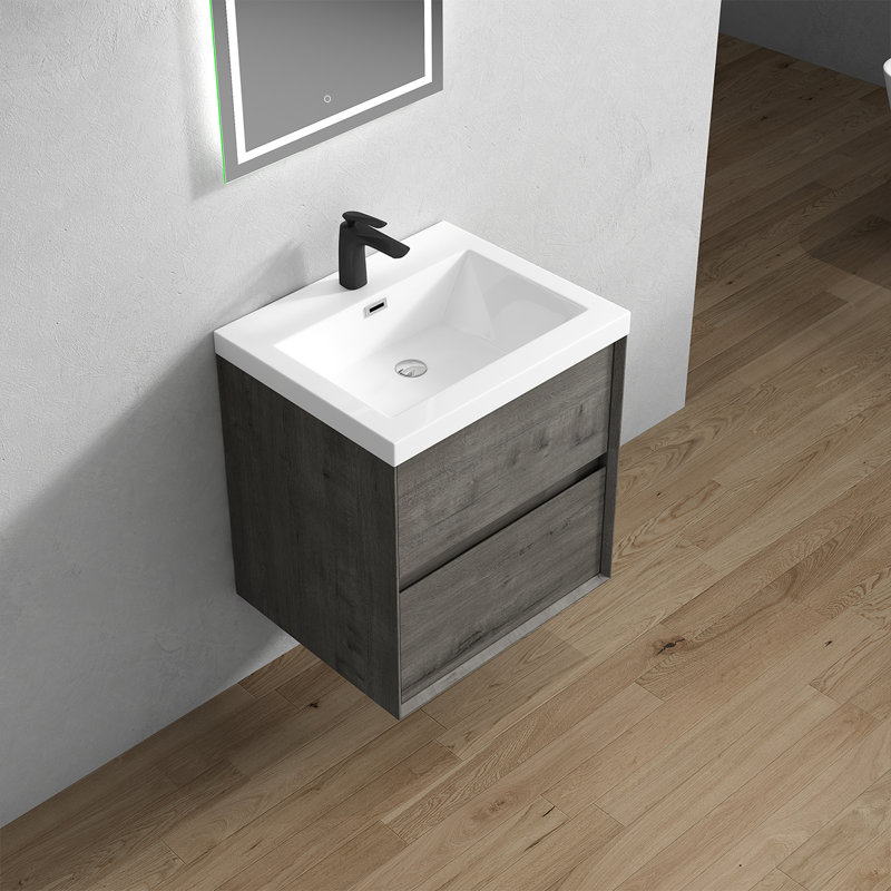 Ensemble de meuble-lavabo simple 23 po Seavy, Chêne