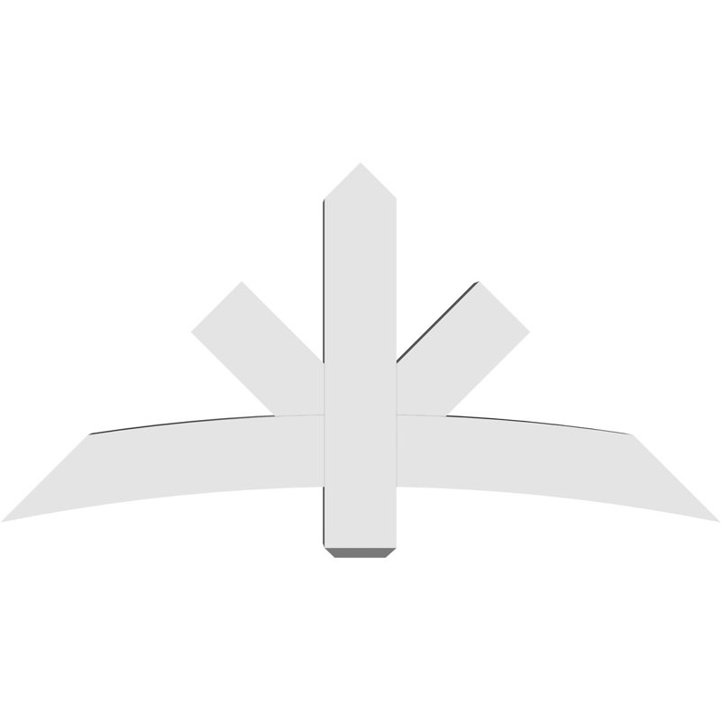 Support de pignon Alberta Alberta, H 30 po x l 60 po (pas: 12/12), P 6 po x F 6 po, PVC