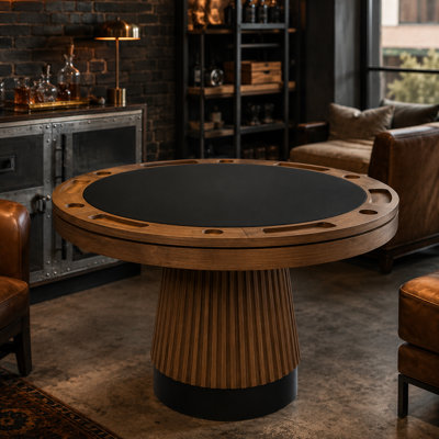 Table de poker 2 en 1 Prohibition Series - Noyer par RAM