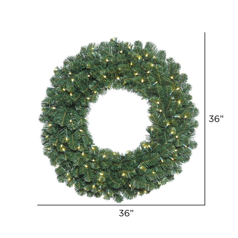 Couronne de sapin artificielle 36 po Oregon, Oui