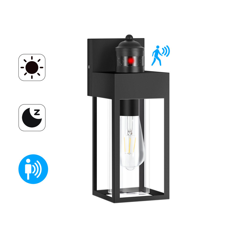 Smart Motion-Sensor Wall Lights For Enhanced Security And Convenience In Your Outdoor Spaces, Matte Black