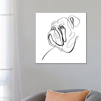 Bulldog II by Dane Khy - Wrapped Canvas Gallery-Wrapped Canvas Giclée
