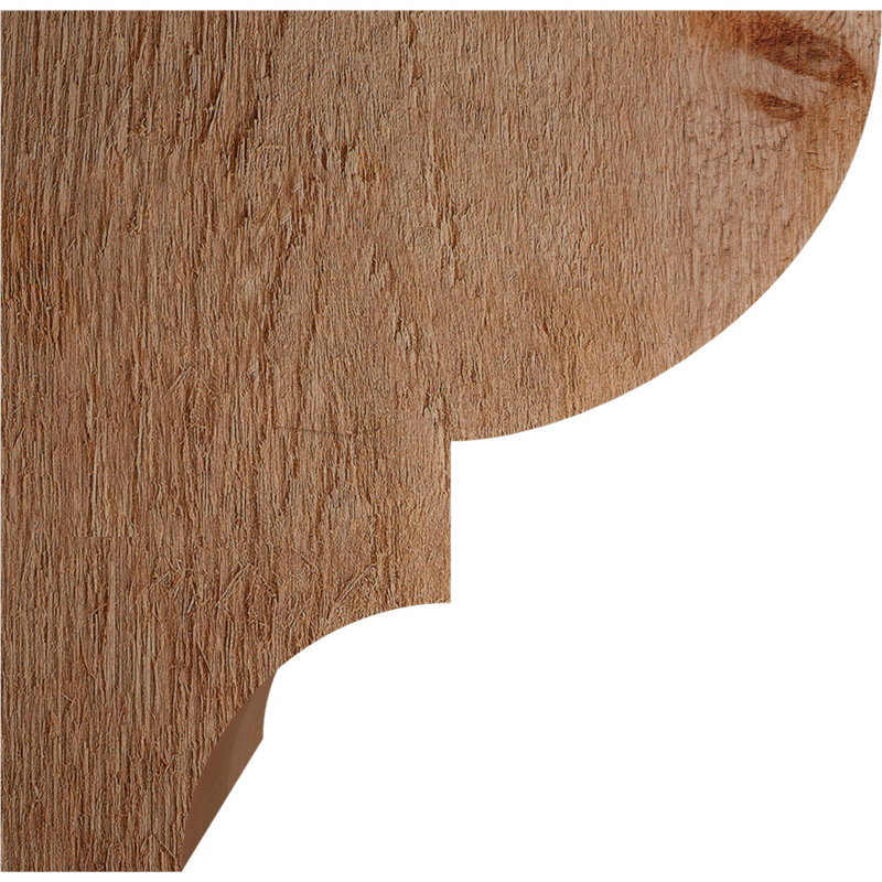 4"W x 12"H x 12"L Ridgewood Rough Sawn Rafter Tail, Western Red Cedar, Western Red Cedar, 12" H x 12" W x 4" D