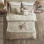 Couette King en suédine beige - 7 pièces décorative pour chambre à coucher, lavable à la machine-136237832