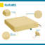 Coussins de siège de patio Weekend, 17 x 17 x 3 pouces-50010895
