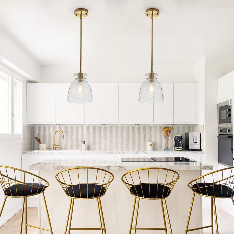 1 - Light Dimmable Dome Pendant Light