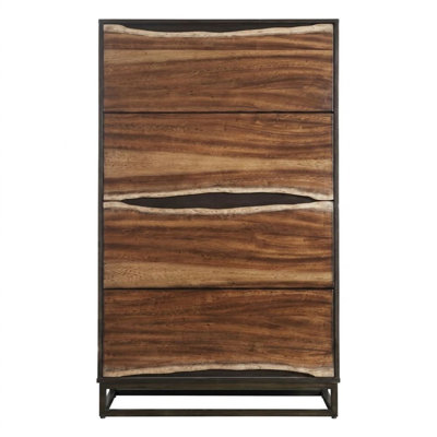 Komodo Dark Oak/Dark Walnut 4 drawer 34 in. Wide Chest of Drawers
