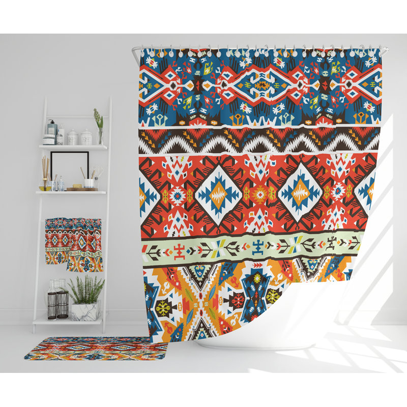 Nayaab Polyester Shower Curtain Set