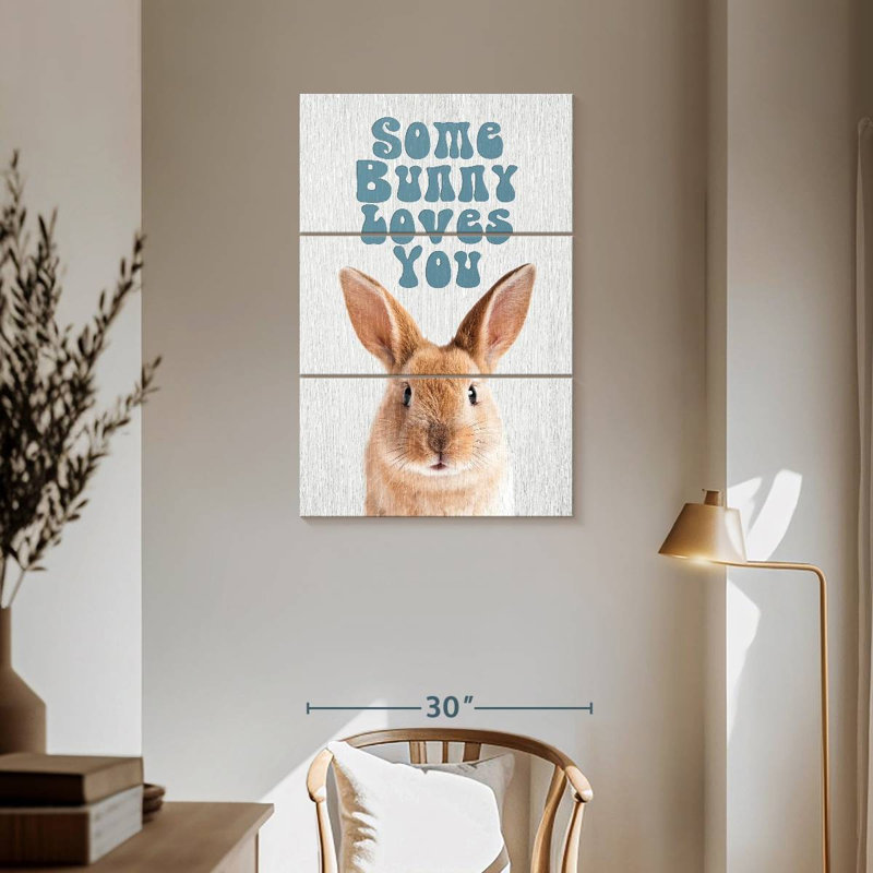 Brampt Some Bunny Loves You, 57" H x 36" W