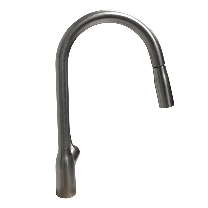Nantucket Sinks KFPU16BRS Pull-Down Faucet with Contemporary Styling