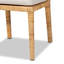 Chaise en bois naturel et rotin Colombano