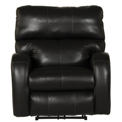 Fauteuil inclinable électrique en cuir italien Friese avec appui-tête réglable