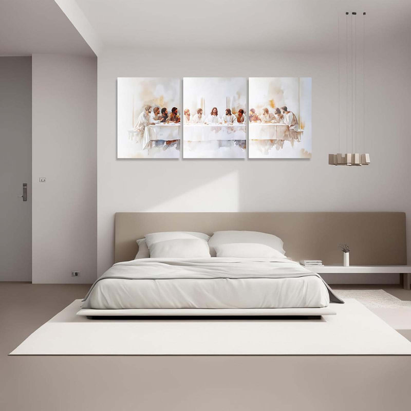 3 Piece Wrapped Canvas Print, 60 cm H x 120 cm W