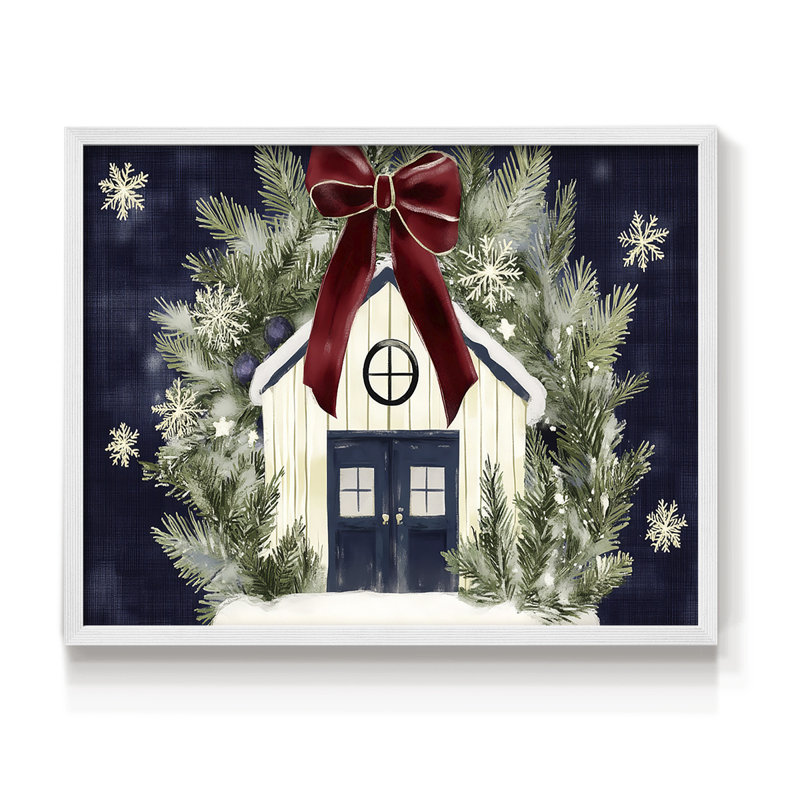 Art de Noël - DCCLXV III - Reproduction encadrée - Restickable, H 22 po x l 28 po, Blanc