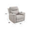 Fauteuil inclinable électrique en microfibre poli Chriki-125912925
